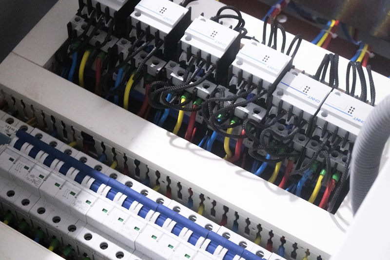 Automation control panel - industrial process control wiring
